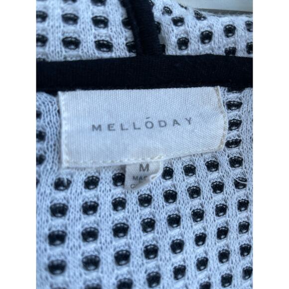 Black and White MELLODAY hoodie Medium - Picture 3 of 6
